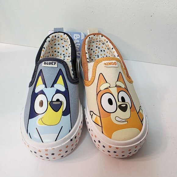 Disney Bluey & Bingo Slip On Tennis Shoes Sneakers Bingo Unisex Boy Girl Size 9 - Picture 2 of 5